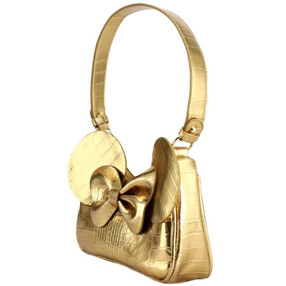 NWT Minnie Mouse Gold Metallic Handbag - Picture 3 of 5